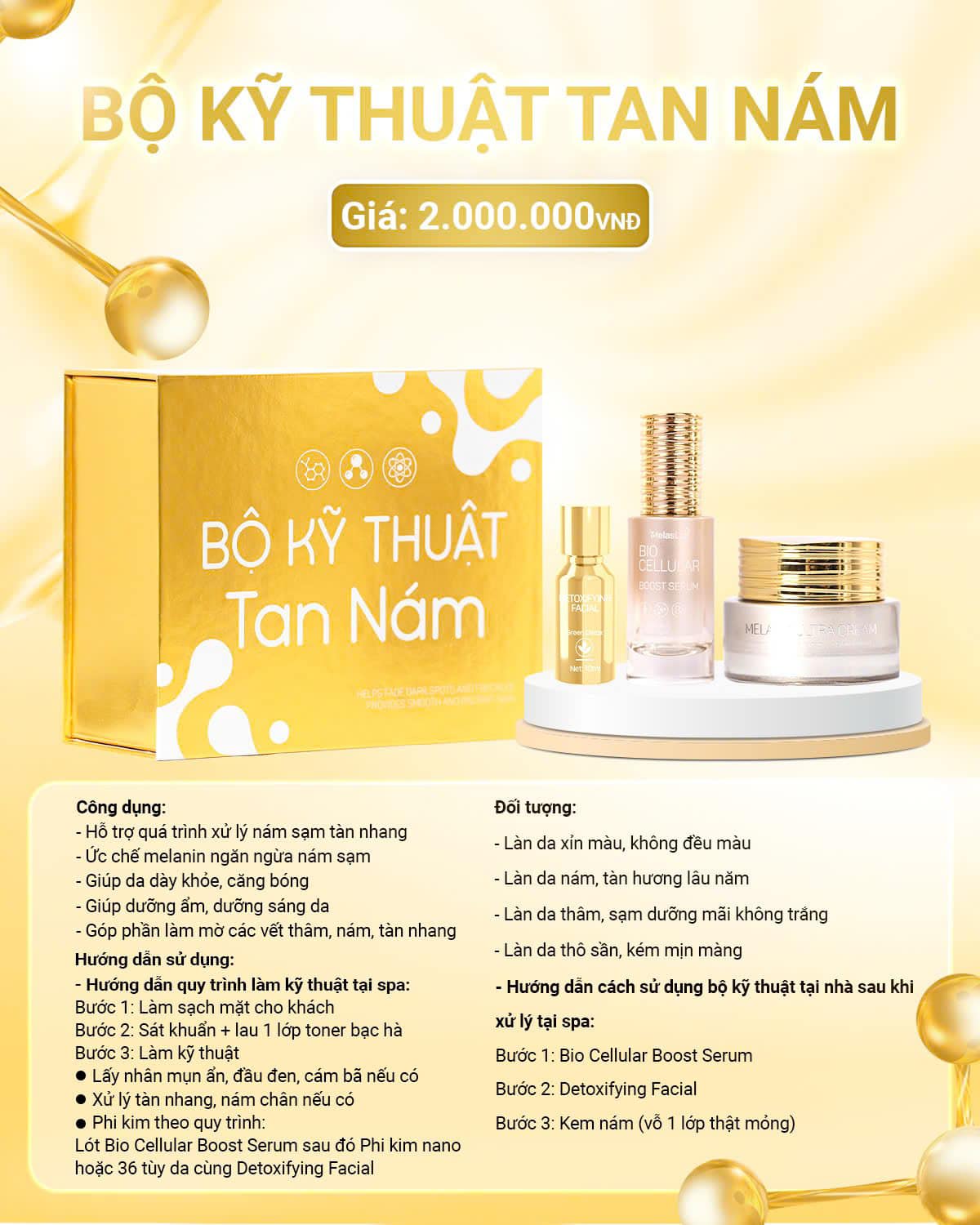 Bộ kỹ thuật tan nám Melaslab