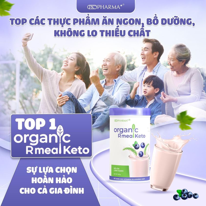 Bữa ăn dinh dưỡng Organic Rmeal Keto PK Pharma - Bữa ăn lành mạnh Dr Lacir