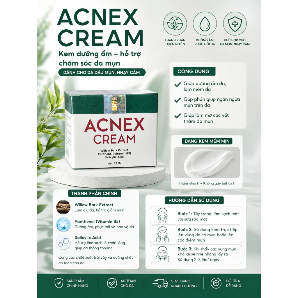 Kem gom cồi mụn Ylabcos ACNE Dry Cream Dr Lacir
