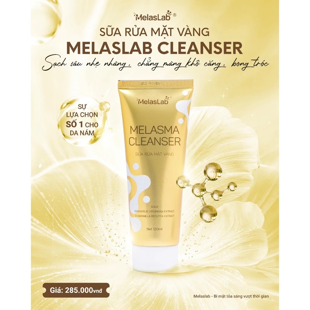 Sữa rửa mặt Vàng Melaslab