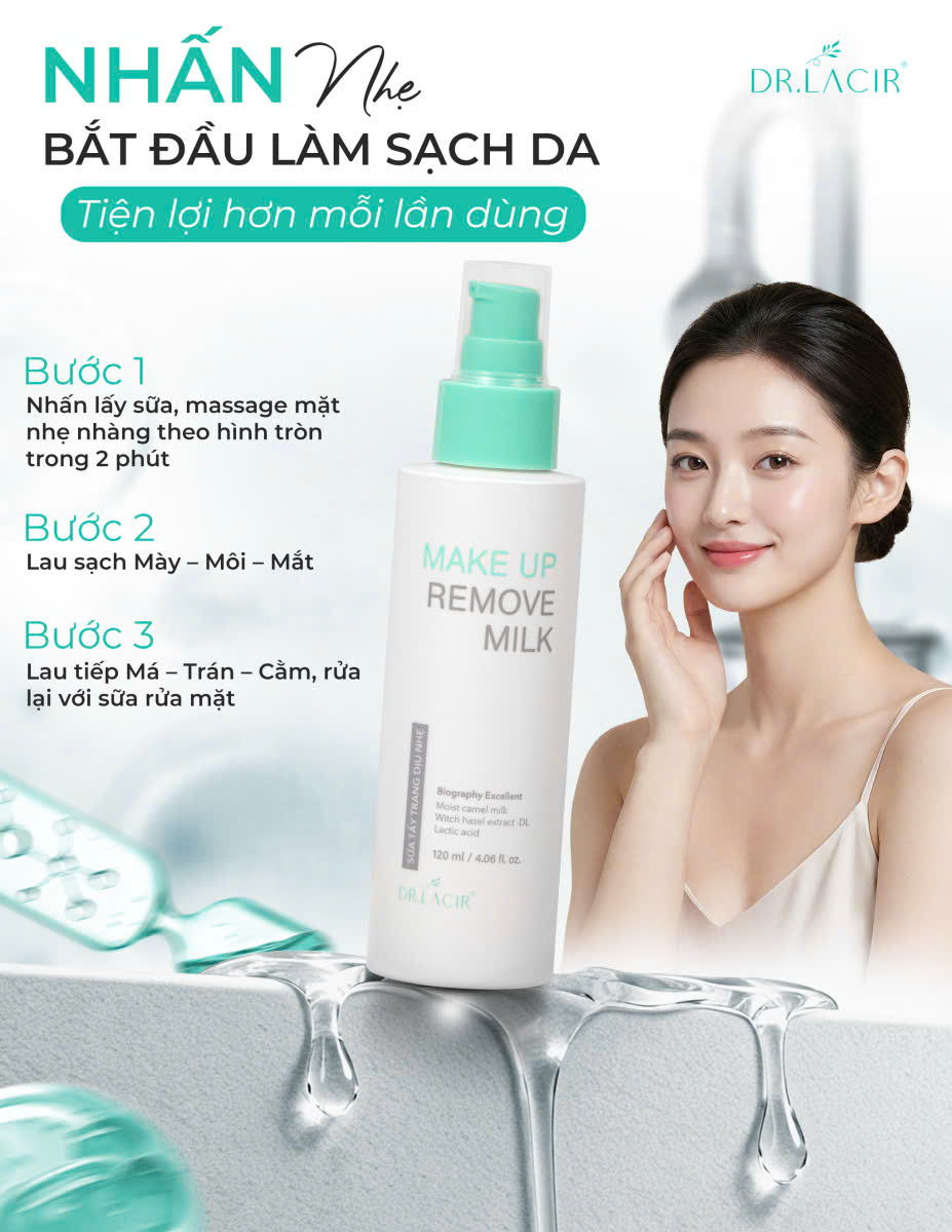 Sữa tẩy trang Dr Lacir